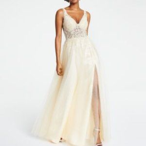 Blondie Nites Juniors Embellished Illusion Yellow